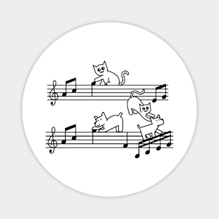 Purfect Cat Dog Music Concert Meow Woof Music Magnet